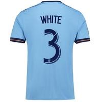 new york city fc home shirt 2017 18 with white 3 printing blue