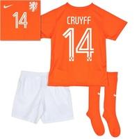 Netherlands Home Kit 2013/15 - Little Boys Orange with Cruyff 14 print, Orange