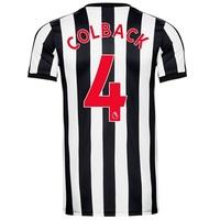 newcastle united home authentic shirt 2017 18 with colback 4 printing  ...