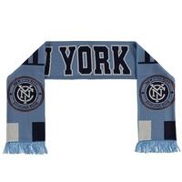 new york city fc jacquard scarf blue blue