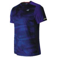 New Balance Ice Short Sleeve Tee - Mens - Marine Blue/Black