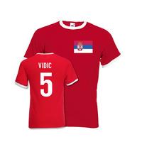 Nemanja Vidic Serbia Ringer Tee ...
