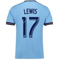 New York City FC Home Shirt 2017-18 with Lewis 17 printing, Blue