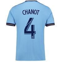 New York City FC Home Shirt 2017-18 with Chanot 4 printing, Blue