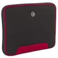 netbook neoprene slip case black red trim