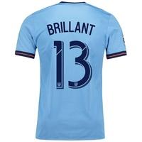 New York City FC Authentic Home Shirt 2017-18 with Brillant 13 printin, N/A