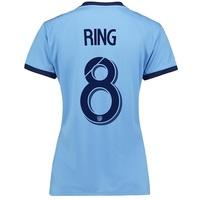 New York City FC Home Shirt 2017-18 - Womens with Ring 8 printing, Blue