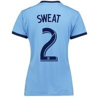 New York City FC Home Shirt 2017-18 - Womens with Sweat 2 printing, Blue