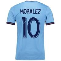 New York City FC Authentic Home Shirt 2017-18 with Moralez 10 printing, N/A
