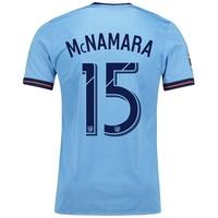 New York City FC Authentic Home Shirt 2017-18 with McNamara 15 printin, N/A