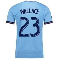 New York City FC Authentic Home Shirt 2017-18 with Wallace 23 printing, N/A
