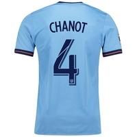 New York City FC Authentic Home Shirt 2017-18 with Chanot 4 printing, N/A