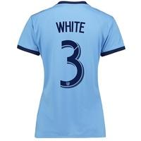 New York City FC Home Shirt 2017-18 - Womens with White 3 printing, Blue