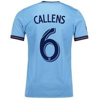 New York City FC Authentic Home Shirt 2017-18 with Callens 6 printing, N/A