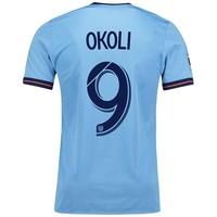 New York City FC Authentic Home Shirt 2017-18 with Okoli 9 printing, N/A