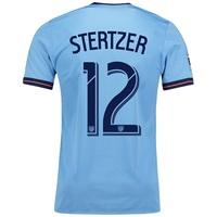 New York City FC Authentic Home Shirt 2017-18 with Stertzer 12 printin, N/A