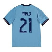 New York City FC Home Shirt 2017-18 - Kids with Pirlo 21 printing, Blue