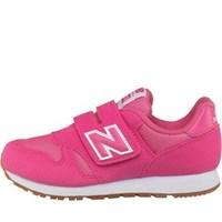 New Balance Junior 373 Velcro Trainers Pink
