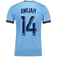 new york city fc authentic home shirt 2017 18 with awuah 14 printing n ...