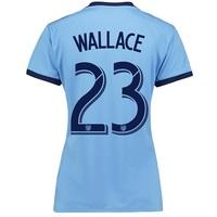 New York City FC Home Shirt 2017-18 - Womens with Wallace 23 printing, Blue