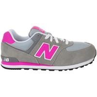 New Balance KL574CDG girls\'s Children\'s Shoes (Trainers) in Grey