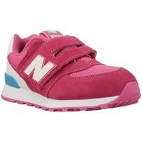 New Balance KV574CZY girls\'s Children\'s Shoes (Trainers) in white