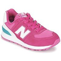 New Balance KL574 girls\'s Children\'s Shoes (Trainers) in pink