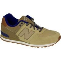 new balance kl574nmg boyss childrens shoes trainers in beige