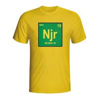 neymar brazil periodic table t shirt yellow