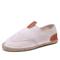 New Straw Bottom Flats For Men Canvas Shoes Breathable Lazy Shoes Cloth