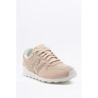 new balance 996 beige leather trainers nudechair