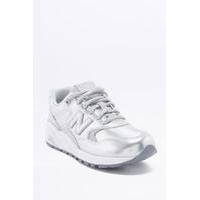 New Balance 580 Metallic Silver Trainers, SILVER