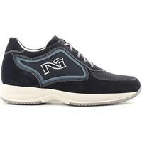 nero giardini p603961u shoes with laces man mens shoes trainers in blu ...