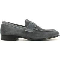 nero giardini p604151u mocassins man mens loafers casual shoes in blue