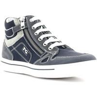 Nero Giardini P533560M Sneakers Kid Blue men\'s Shoes (High-top Trainers) in blue