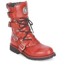 New Rock FEARLESS men\'s Mid Boots in red