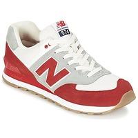 new balance ml574 mens shoes trainers in red