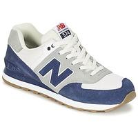 new balance ml574 mens shoes trainers in blue