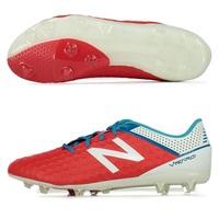 new balance visaro mid firm ground football boots atomic red