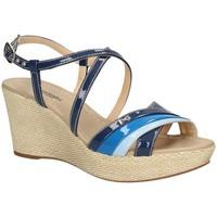Nero Giardini P717616D Wedge sandals Women Blue women\'s Sandals in blue