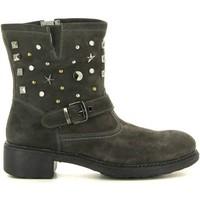 nero giardini a430741f ankle boots kid womens mid boots in black
