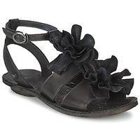 neosens daphni flo womens sandals in black