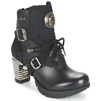 New Rock MEFIZE women\'s Low Ankle Boots in black