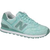 new balance wl574swb womens shoes trainers in green