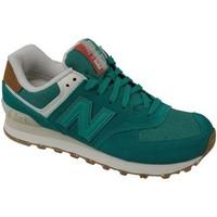 New Balance WL574SEB women\'s Shoes (Trainers) in Green