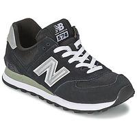 new balance m574 womens shoes trainers in black