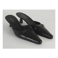 NEBULONI Flavio Zanasca Size 3 High Quality Black Leather Slip ons