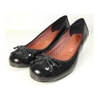 next size 8 black cuban heel extra wide fit shoes