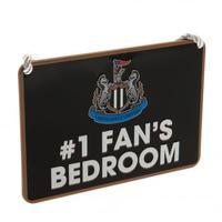 newcastle united fc bedroom sign no1 fan