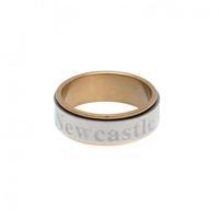 Newcastle United F.C. Bi Colour Spinner Ring X-Small